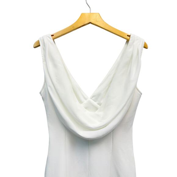 Lulus Perfection Bound White Sleeveless Cowl Back Mini Dress size S NWT - Picture 4 of 6